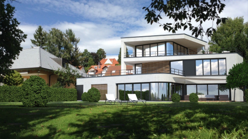 Bauhaus-Villa in 2.Seereihe